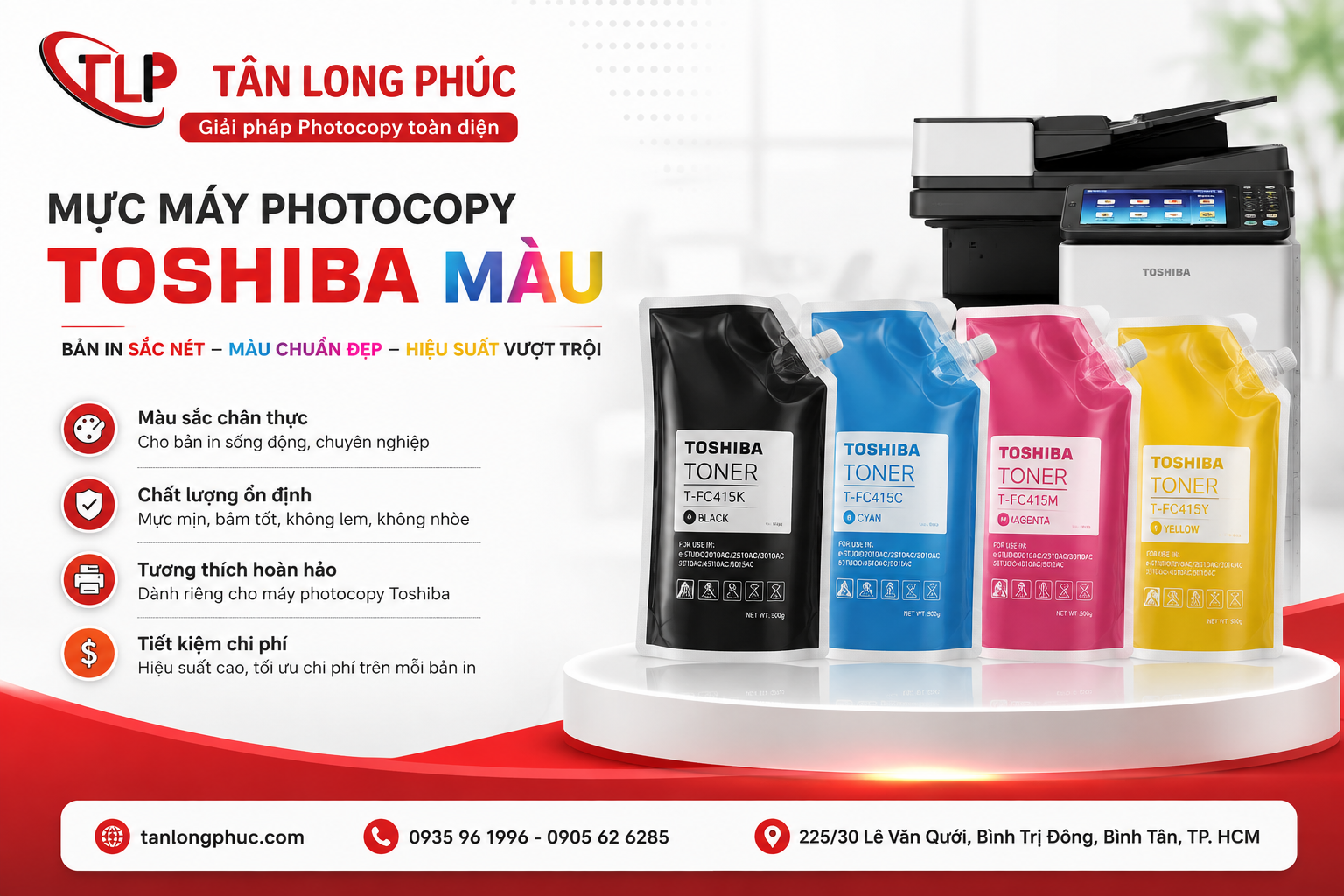 mực máy photocopy Toshiba màu xanh